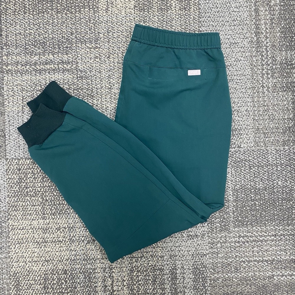 FIGS Tansen Jogger Pants Hunter Green Medical Men's Large Short Nursing Scrubs